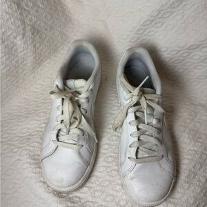 White Lace-Up Nikes woman’s size 7.5